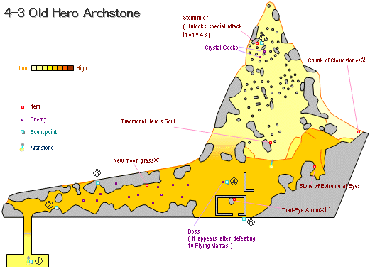 Demon's souls [4-3]Old Hero Archstone's map